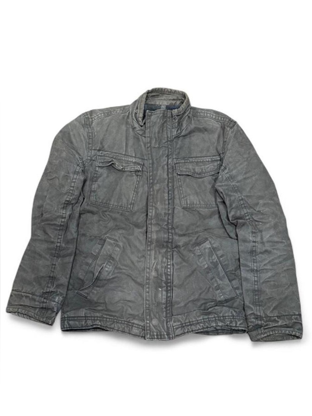 Y2K American Eagle Plaid Lined Insulated Utility Bomber Jacket